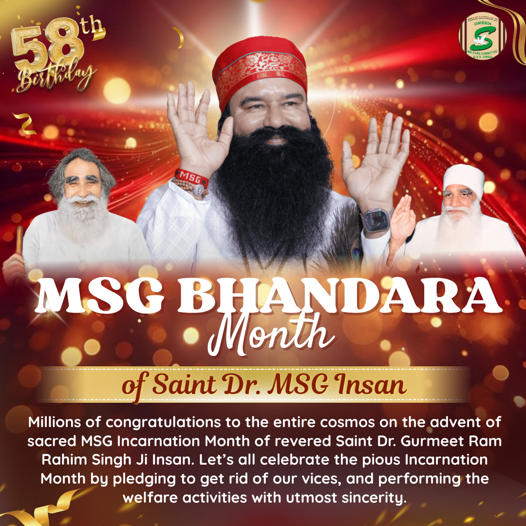 58th MSG Bhandara Month